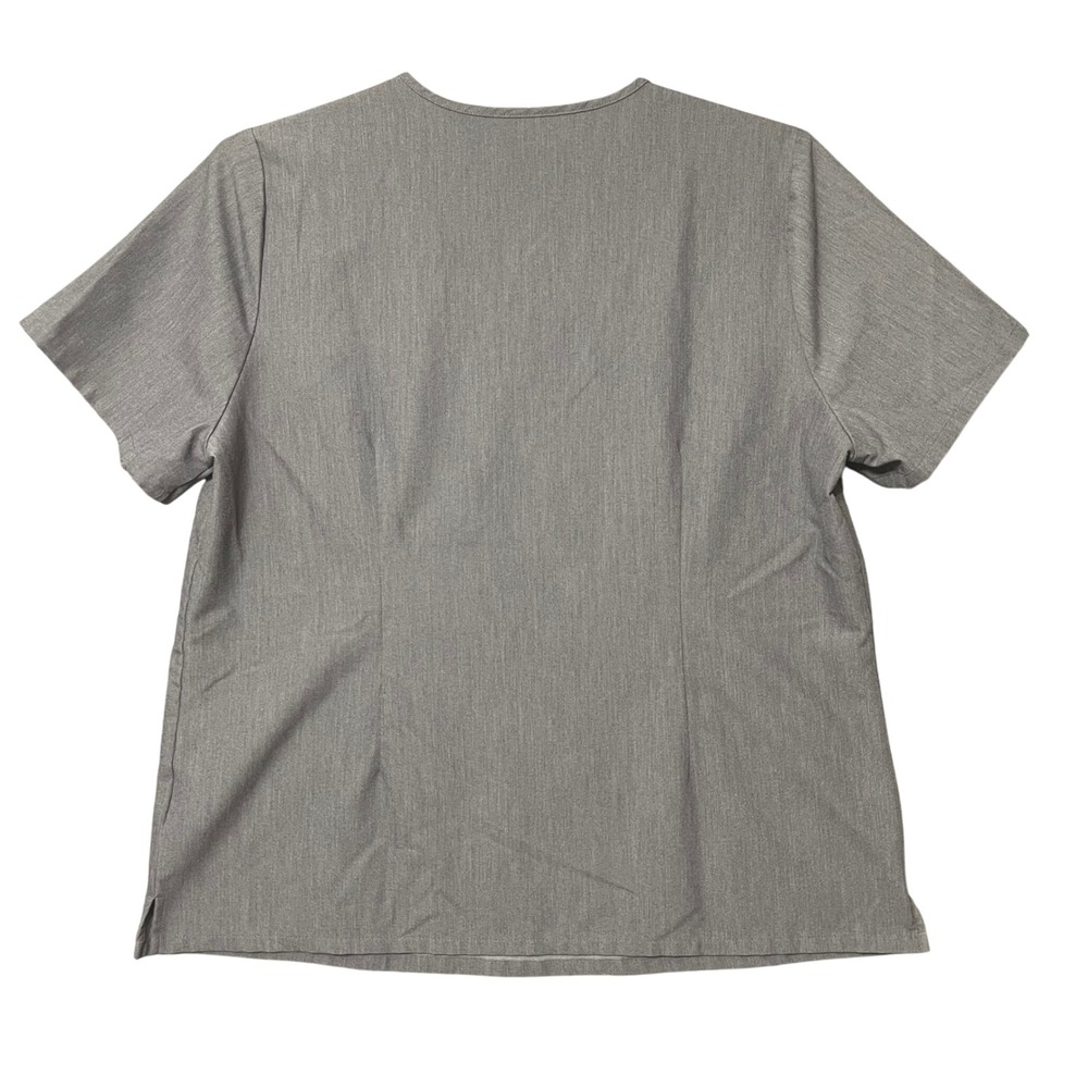 FIGS Technical Collection Scrub Top XXL Gray 100% Awesome Medical Nurse Pocket - Picture 3 of 6